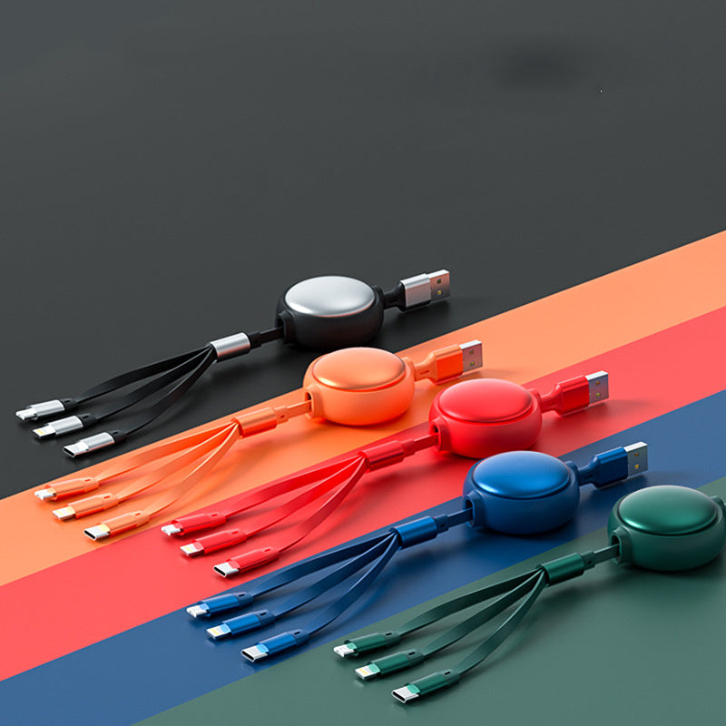 3 In1 USB Cable Micro USB Type C Cable 3 In 1 2.4A Retractable USB C Charging Cable 3 In1 USB Cable Micro USB Type C Cable 3 In 1 2.4A Retractable USB C Charging Cable